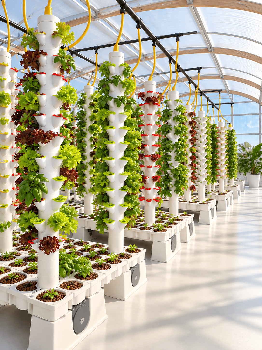 Architectural aquaponic installation for homes and estates