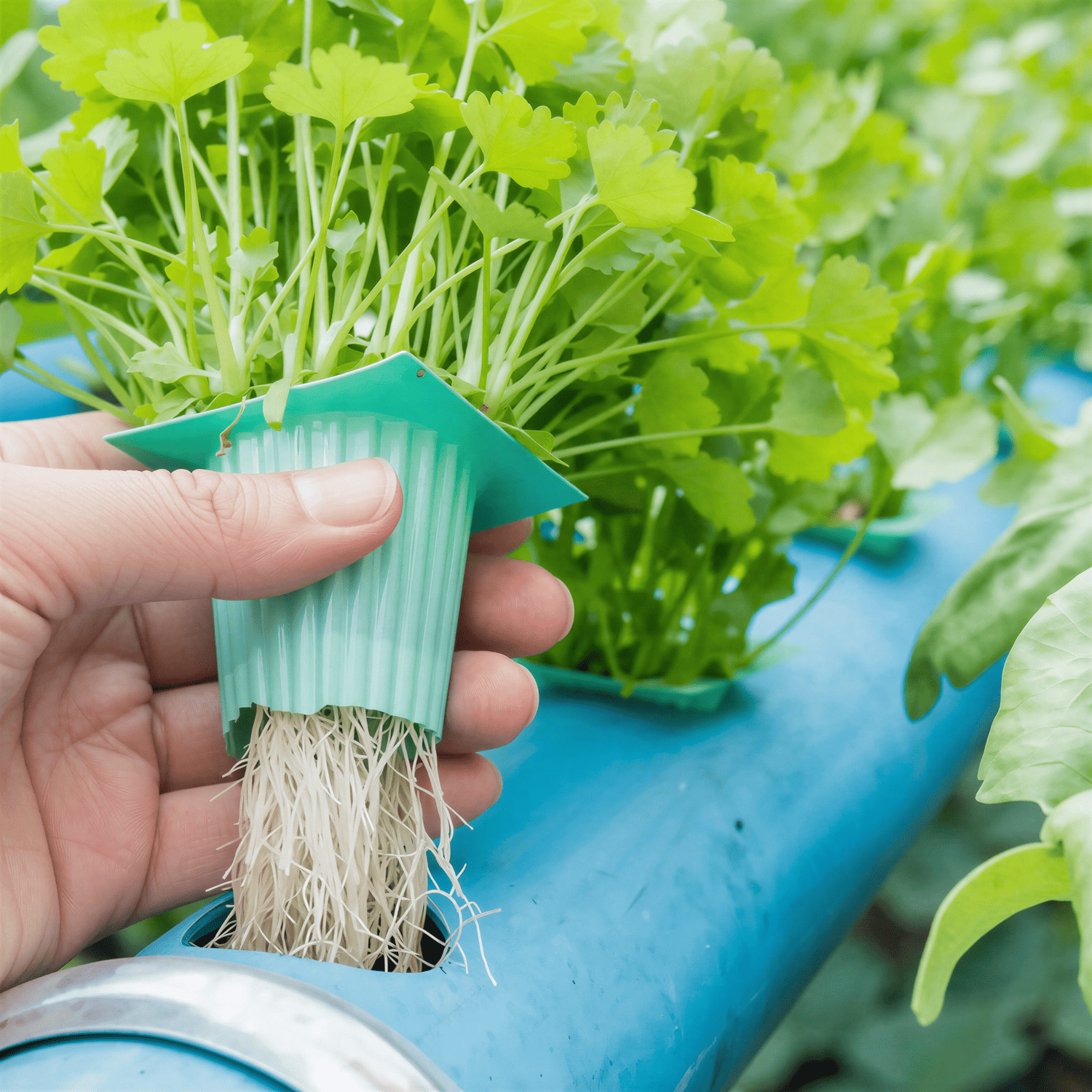 Nutrient film technique aquaponic growing channels